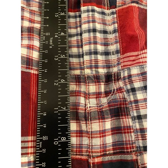 Croft & Barrow Classic Skort Womens US 14 Crab Bake Red Patchwork Stretch Preppy - Picture 14 of 16